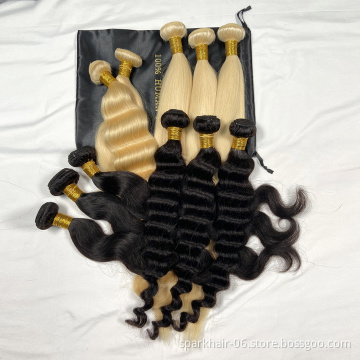 Drop Shipping Virgin Brazilian Human Hair Bundles , Wholesale Bundle Hair Vendors, 8A Mink Virgin Brazilian Cuticle Aligned Hair